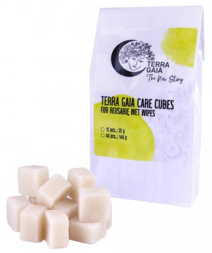 Terra Gaia Care Cubes Pflegewürfel für wiederverwendbare Feuchttücher