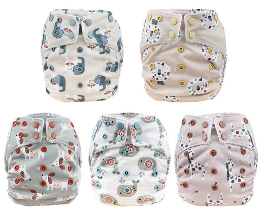 Blümchen Pocketwindel Windelpaket SNAP 5er-Set mit Gratis Einlagen