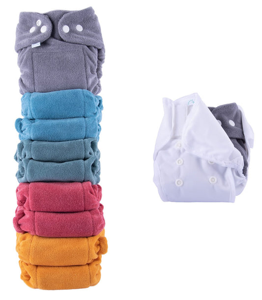 Popolini Newborn MiniSnap Multicolour Set 11-teilig