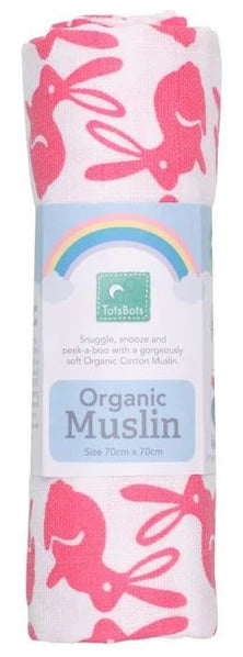 TotsBots Organic Muslin Mullwindel Bio-BW 70x70 cm