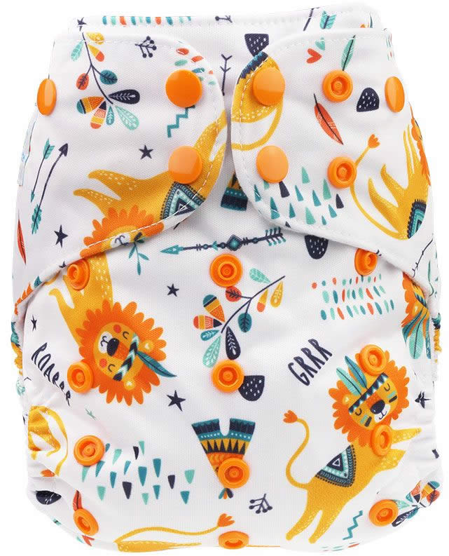 Blümchen Taschenwindel V2 SNAP *ohne Einlagen*