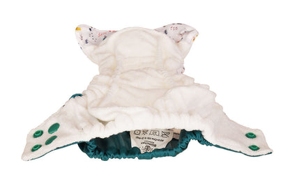 Blümchen Newborn Pocketwindel Bambus SNAP