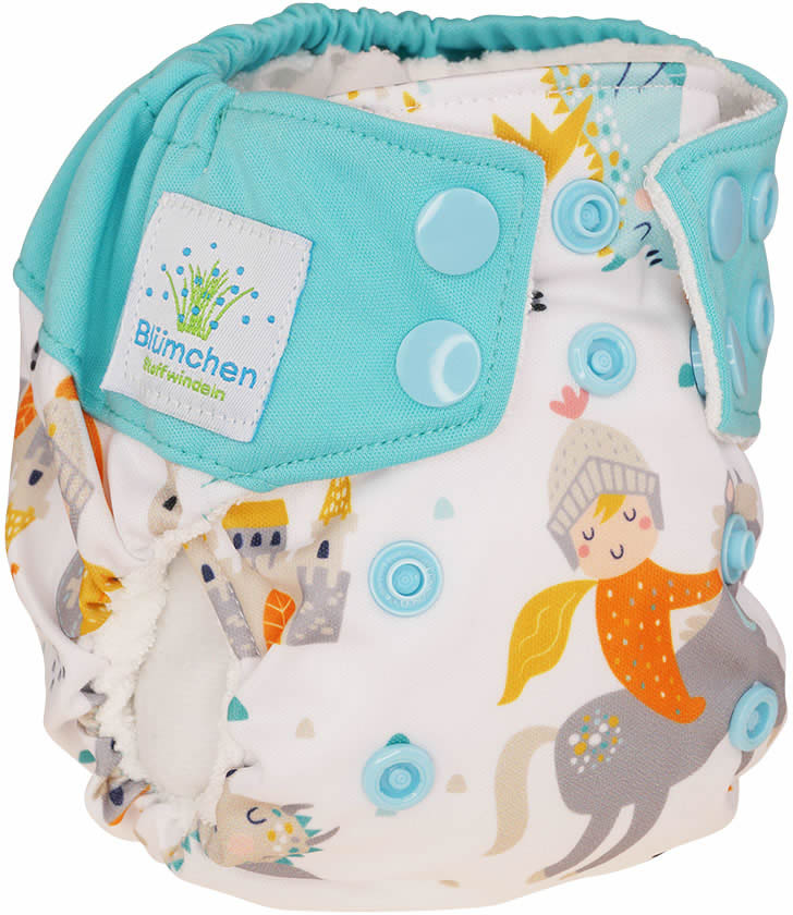 Blümchen Newborn Pocketwindel Bambus SNAP