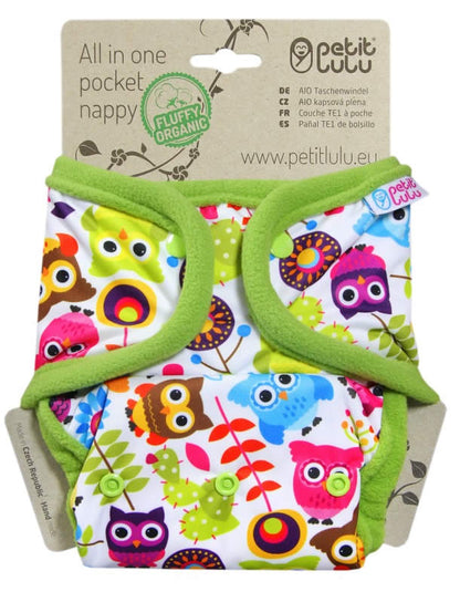 Petit Lulu Pocket-Windel Fluffy Organic SNAP