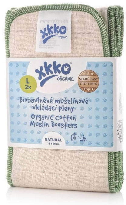 xkko Organic Old Times Muslin Booster 2er-Set