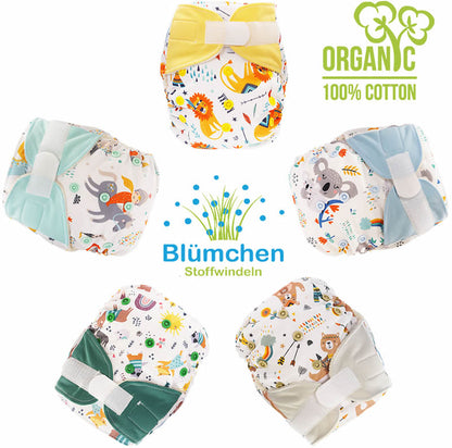 Blümchen Organic AIO Windelpaket BIO-BW KLETT 5er-Set