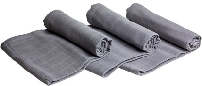 Terra Gaia Mullwindel Muslin Nappy Bio-BW 75x75 cm 3er-Set