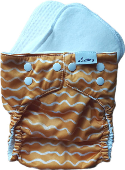 Hinzling Stoffwindel-Starterset Onesize (6-15 kg) 3-teilig