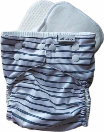 Hinzling Stoffwindel-Starterset Onesize (6-15 kg) 3-teilig