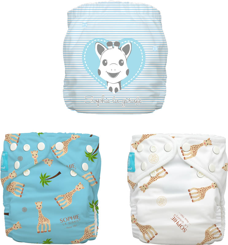 Charlie Banana Onesize Pocket-Windel Sophie la Girafe 3er-Set