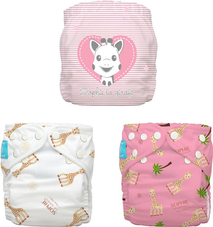 Charlie Banana Onesize Pocket-Windel Sophie la Girafe 3er-Set