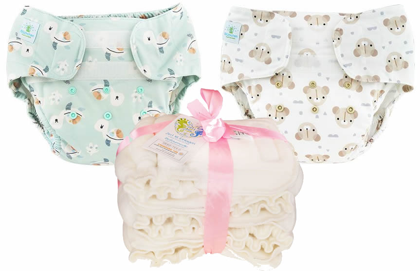 Blümchen 2in1 Wickelset XL für ältere Kinder (10-25 kg)