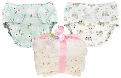 Blümchen 2in1 Wickelset XL für ältere Kinder (10-25 kg)