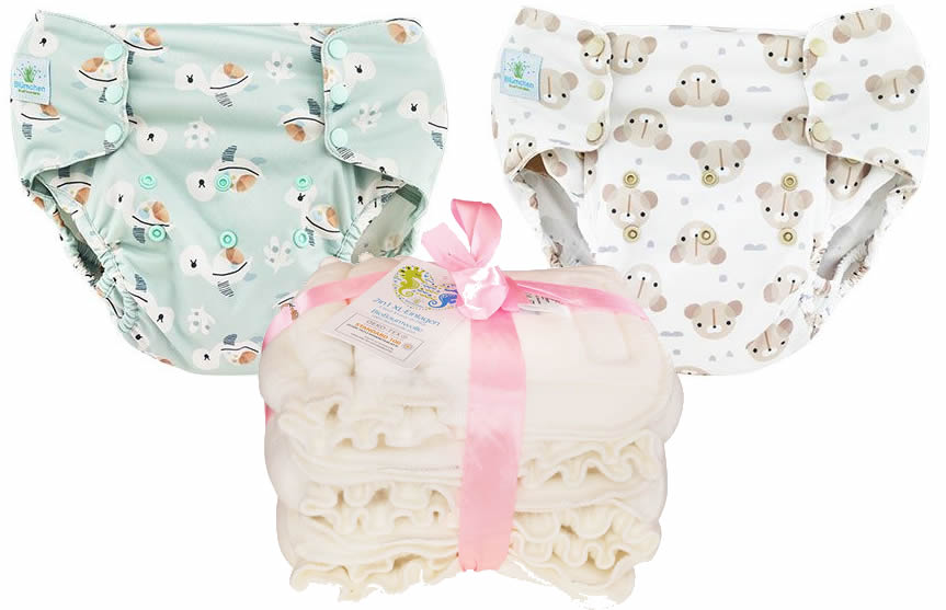 Blümchen 2in1 Wickelset XL für ältere Kinder (10-25 kg)