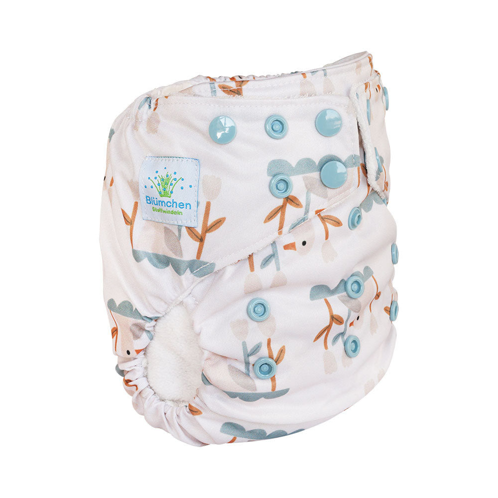 Blümchen Pocketwindel mit Bambusfutter Snap
