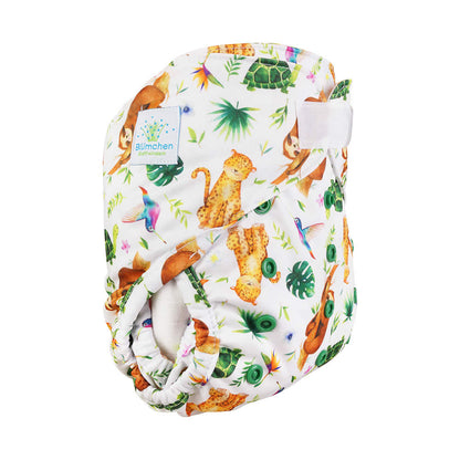 Blümchen 2in1 OneSize Überhose KLETT