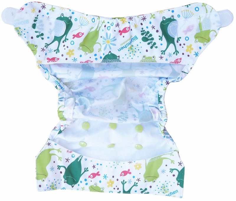 Blümchen Newborn-Überhose mit Laschen NB