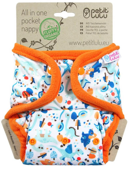 Petit Lulu Pocket-Windel Fluffy Organic SNAP